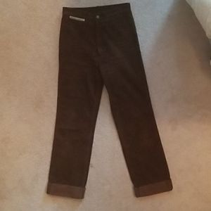 High-waited Vintage brown corduroy pants